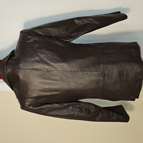 Women's Sable Brown Leather Jacket Size 8 - Picture 4 of 6